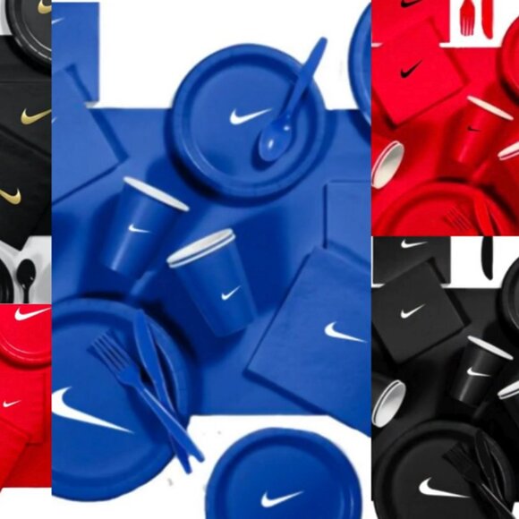 Sw00sh Plates | Teal Basketball Party Paper Plates | Disposable 45 pcs - Picture 6 of 6